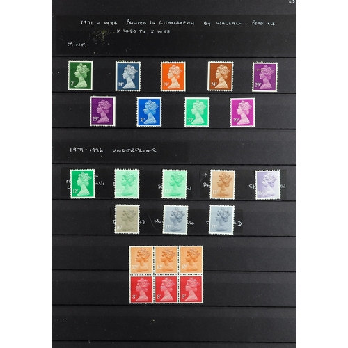 1378 - GB.ELIZABETH II 1971 - 2020 DEFINITIVE COLLECTION consisting of mint and some used stamps. Very comp... 