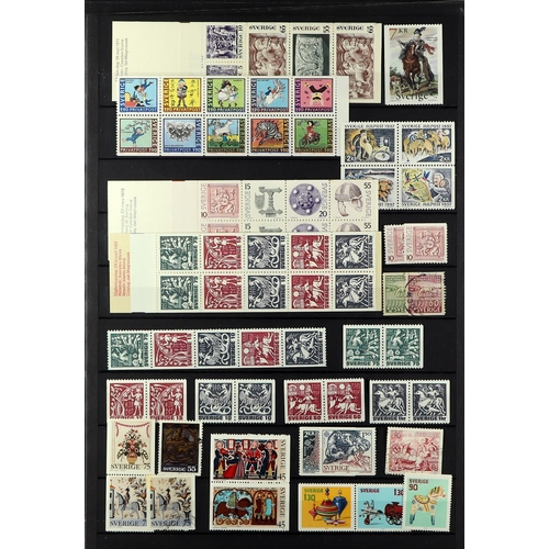 138 - TOPICALS HORSES STAMPS OF SWEDEN 1920's-90's mint and used (mostly never hinged ) collection incl. b... 