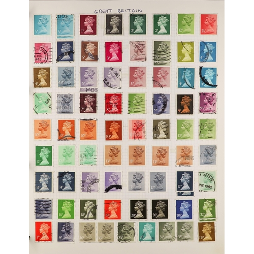 1383 - GB.ELIZABETH II 1980's-2000's COLLECTION in two albums, mixed mint and used, incl. a few Smiler shee... 