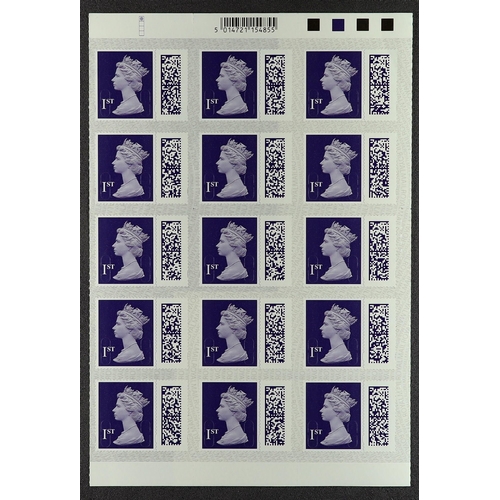 1389 - GB.ELIZABETH II 1ST CLASS BAR CODED STAMPS 72 x 1st class and 23 1st class large. Face value £101.