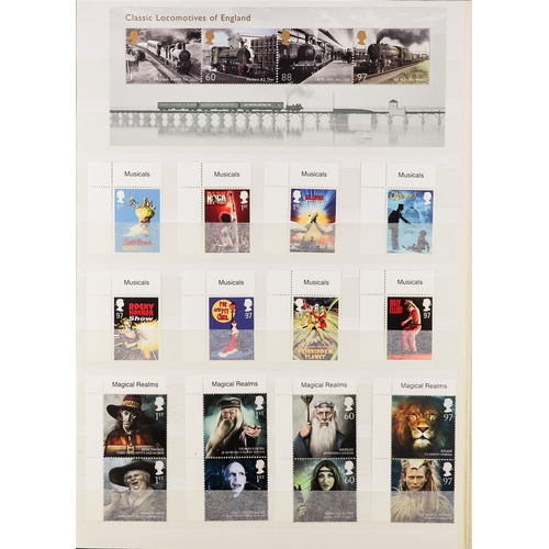 1391 - GB.ELIZABETH II 2002 - 2011 collection of commemorative stamp sets and miniature sheets in two stock... 