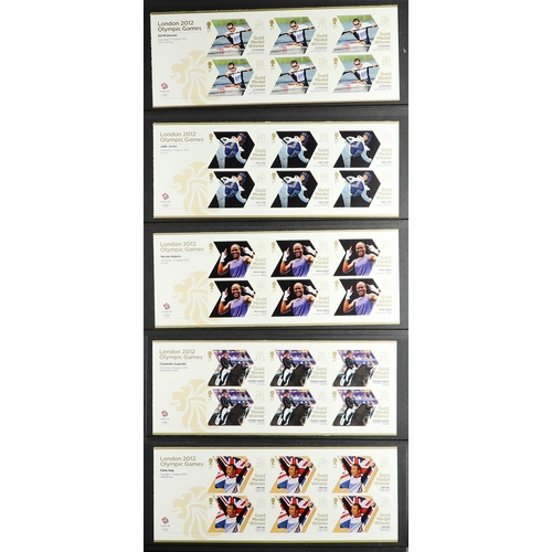 1396 - GB.ELIZABETH II 2012 OLYMPIC AND PARALYMPIC SHEETLETS 29 Olympic sheetlets of 6 stamps (1 duplicated... 