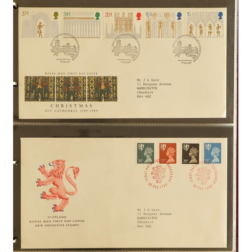 1405 - GB.ELIZABETH II COLLECTION IN TWO BOXES with two S.G. Special Stamps albums containing mint sets to ... 