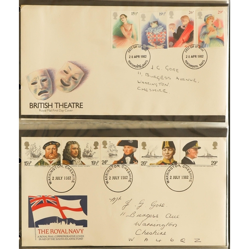 1405 - GB.ELIZABETH II COLLECTION IN TWO BOXES with two S.G. Special Stamps albums containing mint sets to ... 