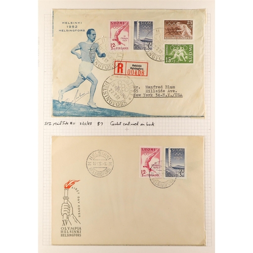 142 - TOPICALS SPORT stamps of FINLAND 1938-2000 mainly never hinged mint stamps (a few earlier issues hin... 