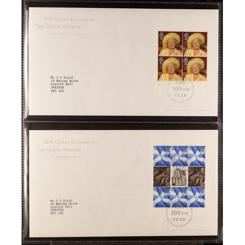 1437 - GB.ELIZABETH II ROYAL MAIL MILLENNIUM COLLECTIONS in special albums, each with the never hinged mint... 