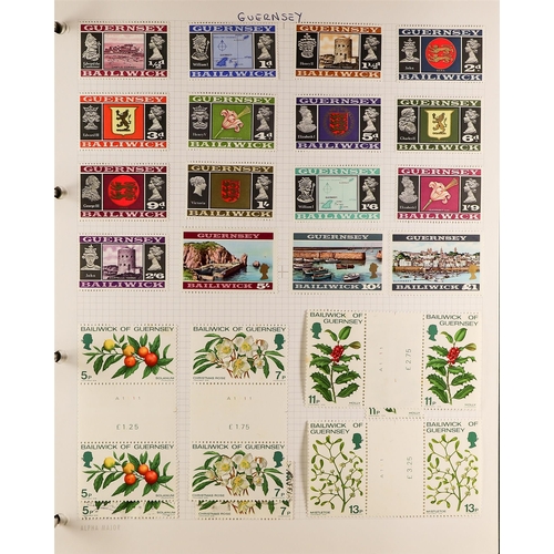 1443 - GB.ISLANDS GUERNSEY 1969-2012 collection in an album, with mint (largely never hinged) and used issu... 