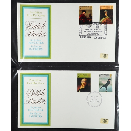 1452 - GB.FIRST DAY COVERS 1967 - 1990s GB collection of approximately 465 covers in 6 albums. Good range o... 