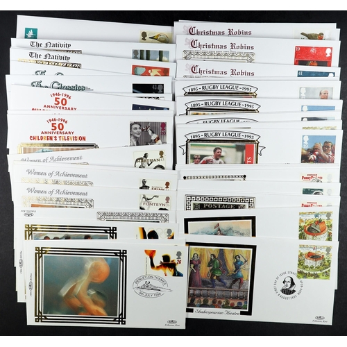 1461 - GB.FIRST DAY COVERS BENHAM SMALL SILKS 1980-95 cards and envelopes, a vast lot in three tubs, some l... 