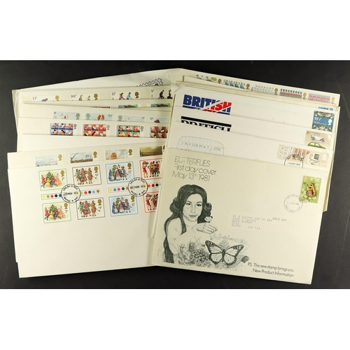 1468 - GB.FIRST DAY COVERS OVER 60 ALBUMS & LOOSE a big accumulation of FDC's in albums and some loose, 196... 