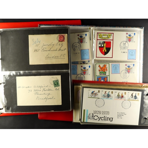 1468 - GB.FIRST DAY COVERS OVER 60 ALBUMS & LOOSE a big accumulation of FDC's in albums and some loose, 196... 