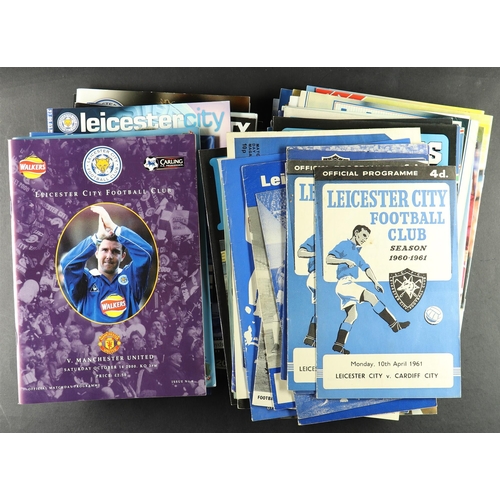 16 - FOOTBALL PROGRAMMES. ONE PER SEASON. LEICESTER - MAN CITY. 1960 ONWARDS. Comprising of Leicester 196... 