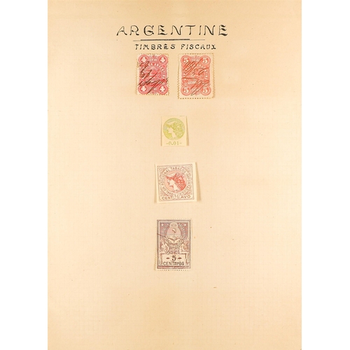 166 - ARGENTINA REVENUE STAMPS 19th century to about 1913 mint and used range incl. Federal stamps; Provin... 