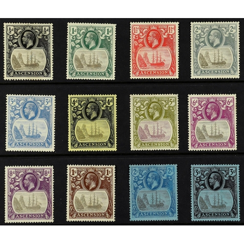 170 - ASCENSION 1924-33 Badge set, SG 10/20, fine mint. Cat. £350. (12 stamps)