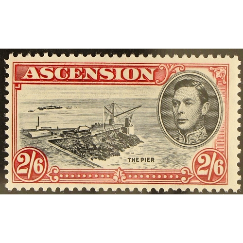 173 - ASCENSION 1938-53 2s6d black & deep carmine, 