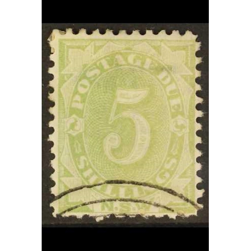 177 - AUSTRALIAN STATES NEW SOUTH WALES 1891 Postage Due 5s green, single line perf. 11, BW ND 33w, neat p... 