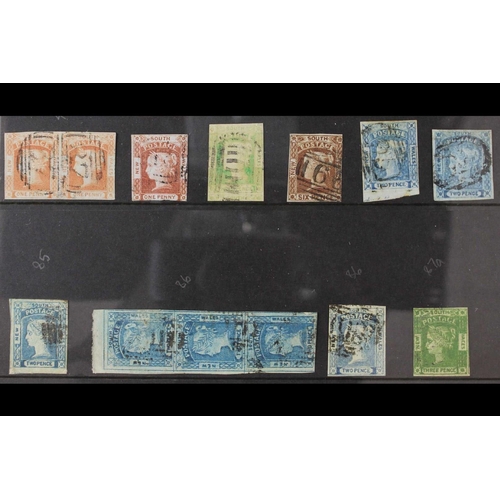 178 - AUSTRALIAN STATES NEW SOUTH WALES 1851-54 LAUREATED IMPERFS INCL. VARIETIES CAT £4000+ incl. 1851-52... 