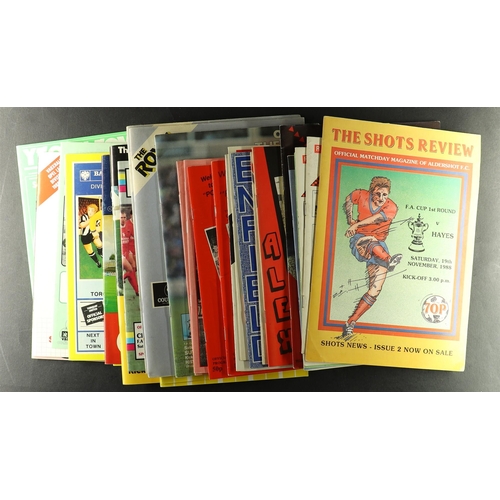 18 - FOOTBALL PROGRAMMES. NON LEAGUE IN FAC 1980's 1st round proper onwards. Comprising of 80-1 x26, 81-2... 