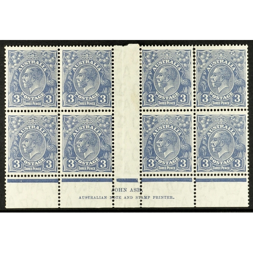 204 - AUSTRALIA 1931-36 3d ultramarine, SG 128, lower marginal 