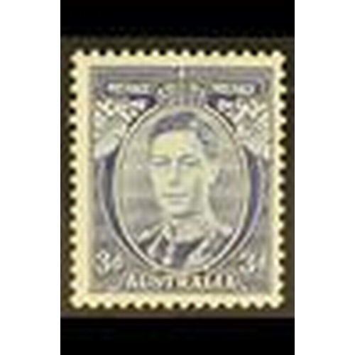 207 - AUSTRALIA 1937 3d blue, Die Ia, SG 168b, never hinged mint. Cat. £180.