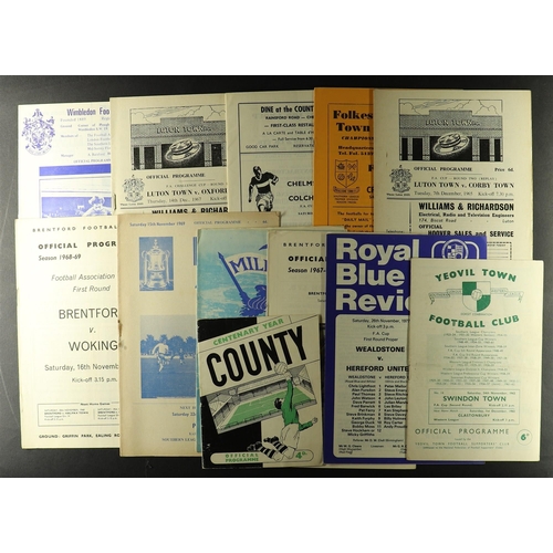 21 - FOOTBALL PROGRAMMES: NON LEAGUE IN FAC. Mainly from the 80s and 90s with some duplication. Around 80... 