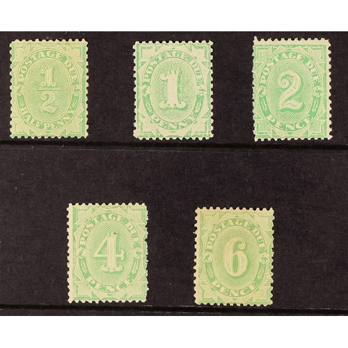 213 - AUSTRALIA POSTAGE DUE 1907 set, SG D53/D57, fine to very fine, very light gum toning on 6d. Cat. £90... 