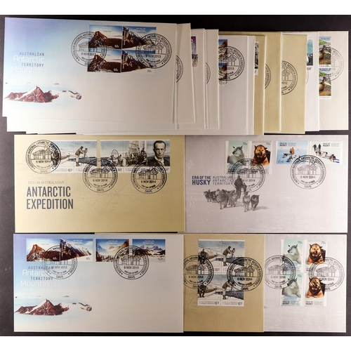 216 - AUSTRALIAN ANT.TERR      2010-14 FIRST DAY COVERS all posted from from Davis Base, illustrated and u... 