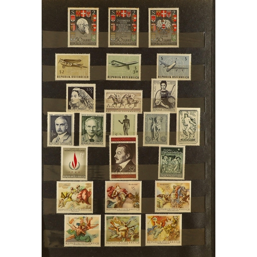 218 - AUSTRIA 1850-1962 OLD TIME COLLECTION in an album, mainly used and incl. first imperfs, much other 1... 