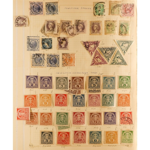 218 - AUSTRIA 1850-1962 OLD TIME COLLECTION in an album, mainly used and incl. first imperfs, much other 1... 