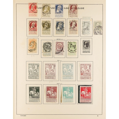 250 - BELGIUM 1849-1955 collection in a Schaubek printed album, mint and used issues incl. sets and miniat... 