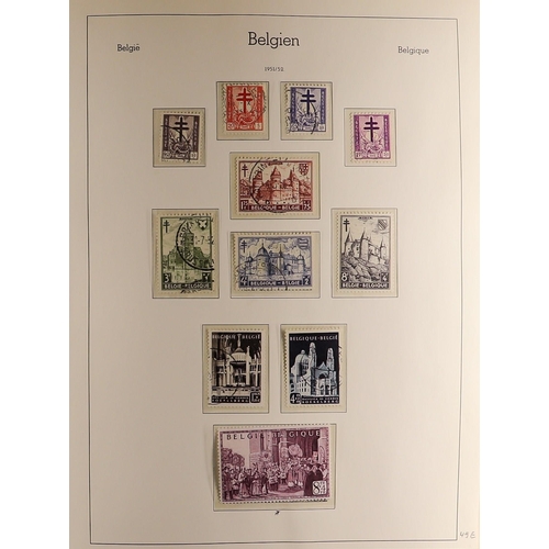 256 - BELGIUM 1951-81 COLLECTION of mainly fine used in an album with never hinged mint stamps scattered t... 