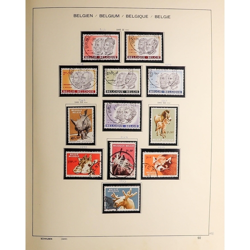 256 - BELGIUM 1951-81 COLLECTION of mainly fine used in an album with never hinged mint stamps scattered t... 