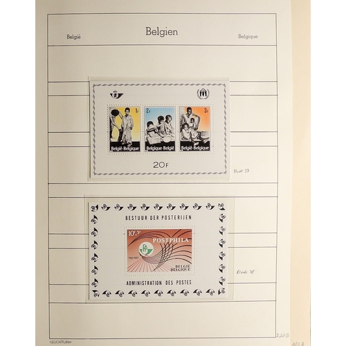 256 - BELGIUM 1951-81 COLLECTION of mainly fine used in an album with never hinged mint stamps scattered t... 