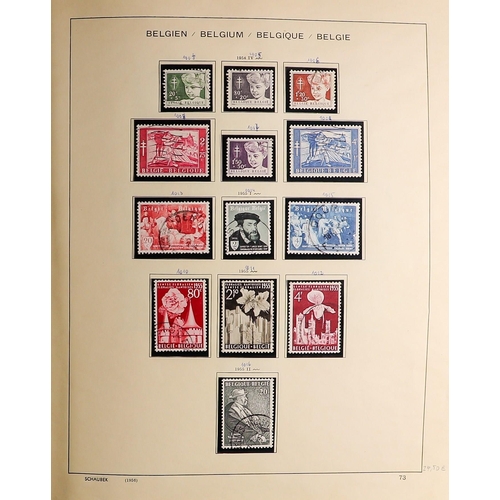 256 - BELGIUM 1951-81 COLLECTION of mainly fine used in an album with never hinged mint stamps scattered t... 