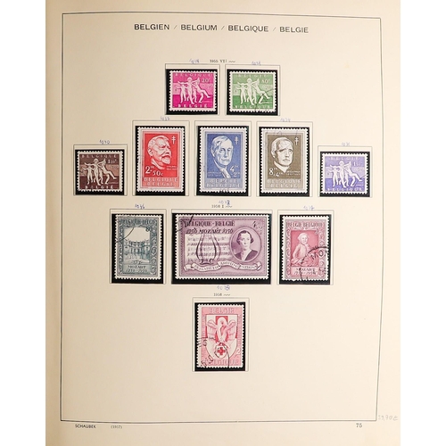 256 - BELGIUM 1951-81 COLLECTION of mainly fine used in an album with never hinged mint stamps scattered t... 