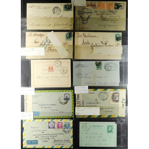 263 - BRAZIL 1870's-1950's COVERS RANGE an American dealers stock (P.T.S.A. $1250+) incl. censors, airs, s... 