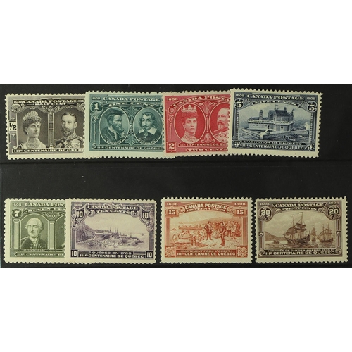 305 - CANADA 1908 Quebec Tercentenary set, SG 188/195, generally fair to good mint, the 5c with small adhe... 