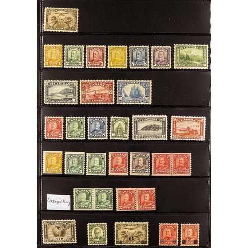 306 - CANADA 1911-35 FINE MINT COLLECTION with some never hinged. Incl. 1911-22 to 5c, 20c & 50c (this NHM... 