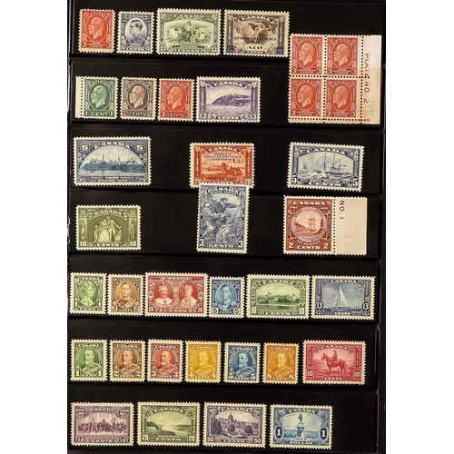 306 - CANADA 1911-35 FINE MINT COLLECTION with some never hinged. Incl. 1911-22 to 5c, 20c & 50c (this NHM... 