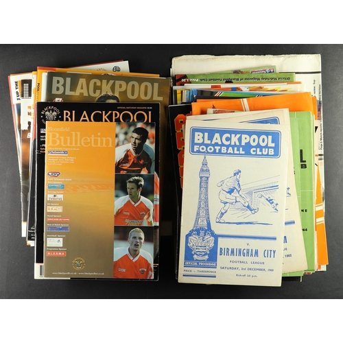 36 - FOOTBALL PROGRAMMES. ONE PER SEASON. BLACKPOOL - BRIGHTON. 1960 ONWARDS. Comprising of: Blackpool 60... 