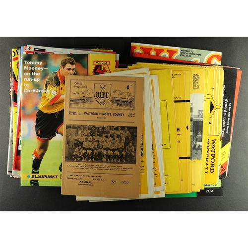 37 - FOOTBALL PROGRAMMES. ONE PER SEASON. SWINDON - WATFORD. 1960 ONWARDS. Comprising of Swindon 1960-1 t... 