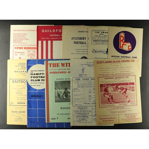 41 - FOOTBALL PROGRAMMES: NON LEAGUE 1940s - 1970s. Comprising of the following approximate amounts: 40s ... 