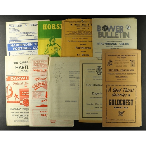 41 - FOOTBALL PROGRAMMES: NON LEAGUE 1940s - 1970s. Comprising of the following approximate amounts: 40s ... 