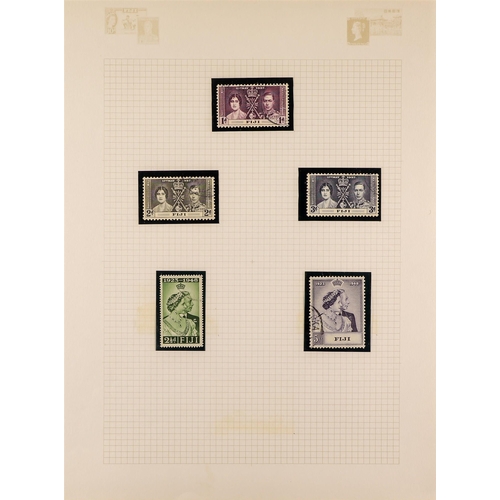 413 - FIJI 1937-51 COMPLETE USED COLLECTION incl. 1938-55 set with all Dies and perforation types, 1948 We... 