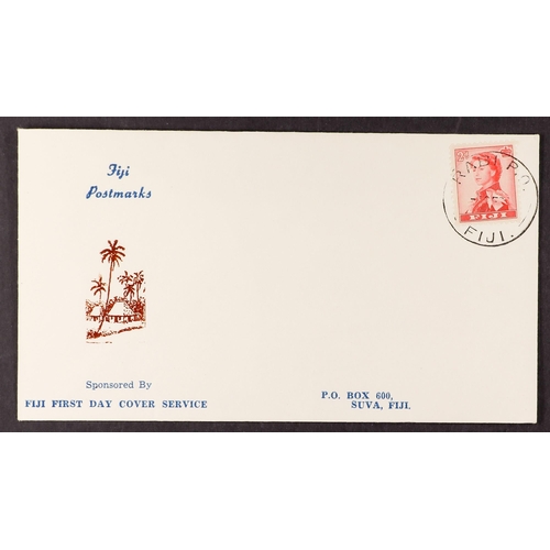 414 - FIJI 1966 COVERS COLLECTION a range of matching covers bearing 2d stamps cancelled at different post... 