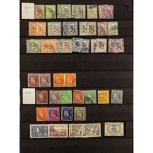 417 - FINLAND 1875-2003 USED COLLECTION incl. 1875-74 types to 35p, 1891-97 Russian types to 1r, 1911 type... 