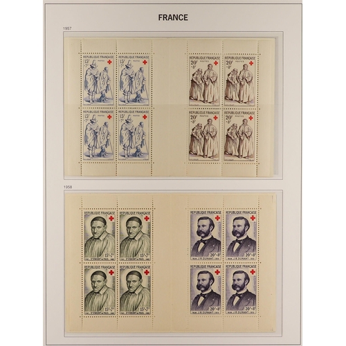 428 - FRANCE RED CROSS BOOKLETS 1956-2004 COMPLETE NEVER HINGED MINT COLLECTION  (Yvert 2005/2053, SG XSB6... 