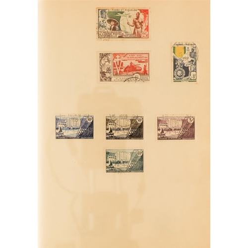 434 - FRENCH COLONIES COLONIES - OLD TIME COLLECTION IN SIX ALBUMS largely 20th century incl. some Republi... 