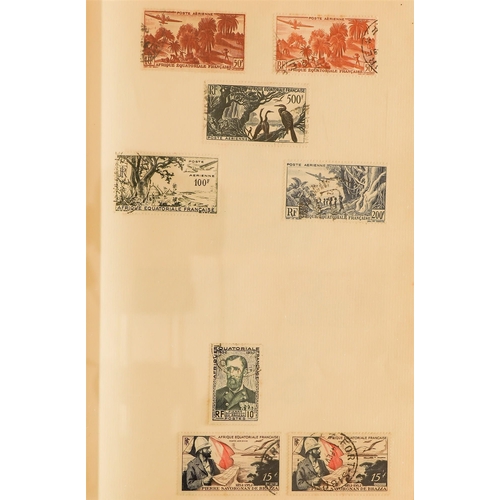 434 - FRENCH COLONIES COLONIES - OLD TIME COLLECTION IN SIX ALBUMS largely 20th century incl. some Republi... 