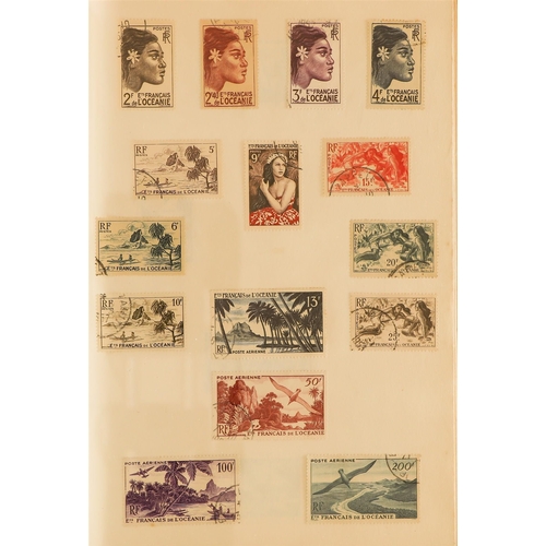 434 - FRENCH COLONIES COLONIES - OLD TIME COLLECTION IN SIX ALBUMS largely 20th century incl. some Republi... 